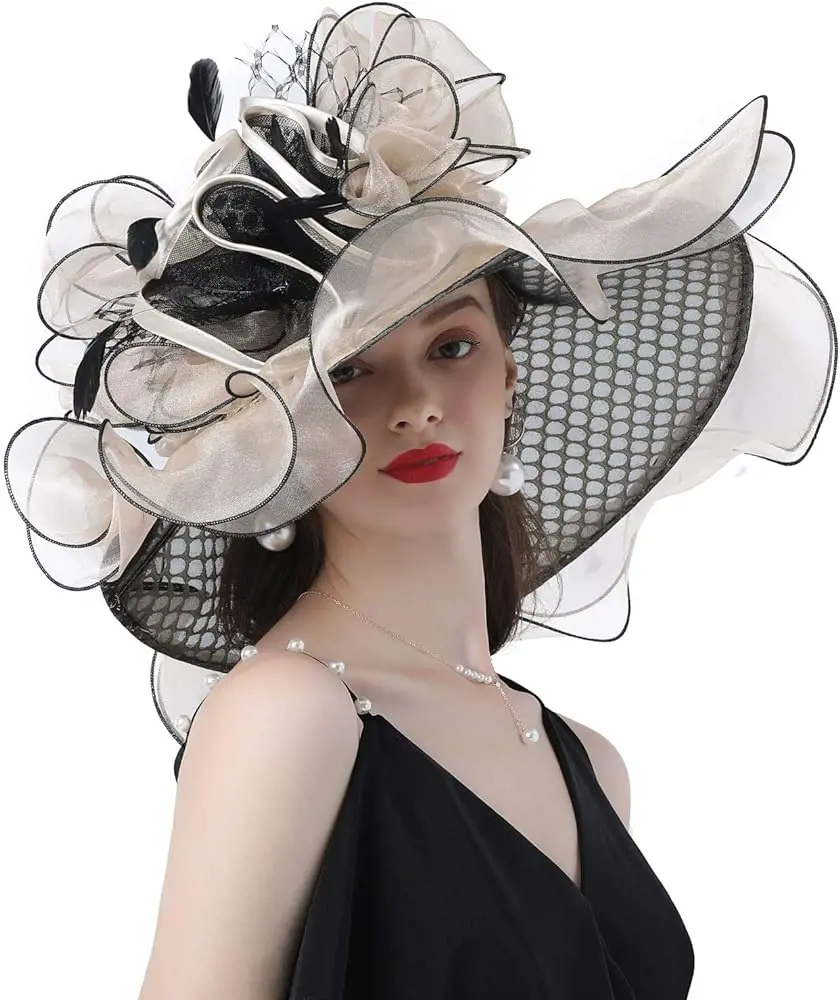 The Perfect Fascinator Color To Pair With A Black And White Dress ...