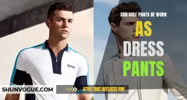 Can Golf Pants Be Worn as Dress Pants?