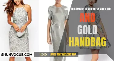 Stylishly Combining a Silver Dress with a Gold Handbag: The Ultimate Glamorous Look