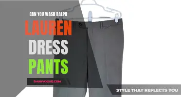 How to Properly Wash Ralph Lauren Dress Pants