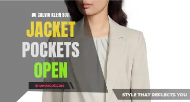 Unveiling the Functionality of Calvin Klein Suit Jacket Pockets: Do They Open?