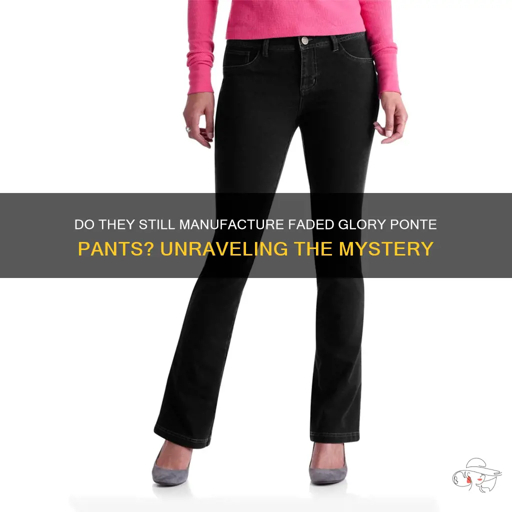 Do They Still Manufacture Faded Glory Ponte Pants? Unraveling The ...