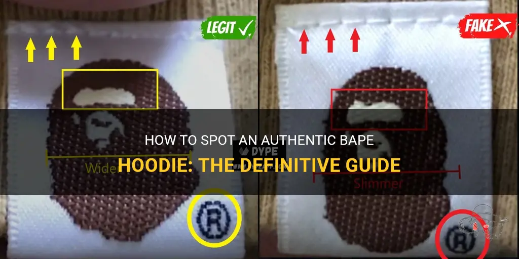 how can you tell if a bape hoodie is real