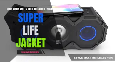 How Many Watts Does the Altec Lansing Super Life Jacket Produce?