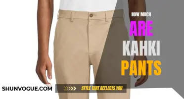The Price Range of Khaki Pants: A Detailed Guide