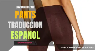 Understanding the Cost of Pants: A Traducción Español Guide