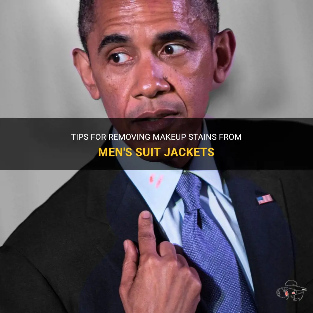 how to get makeup stain out of suit jacket men