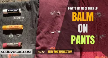 Effective Methods for Removing Dried Lip Balm Stains from Pants