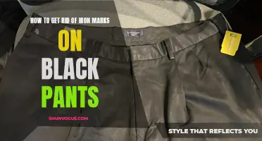 Tips for Removing Iron Marks on Black Pants