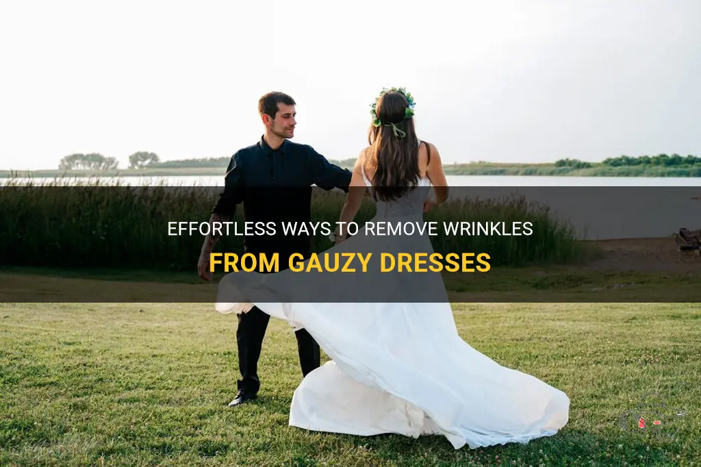 how to get wrinkles out of a gauzy dresses