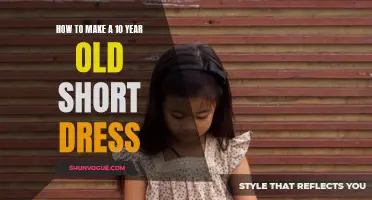 Create a Stylish and Trendy Short Dress for a 10-Year-Old