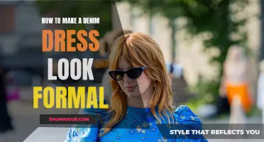 How to Transform a Denim Dress into a Formal Outfit