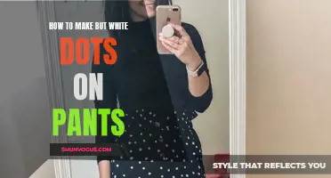 Creating DIY Fashion: How to Make Beautiful White Dots on Pants