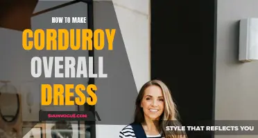 Creating a Stylish Corduroy Overall Dress: A Step-by-Step Guide