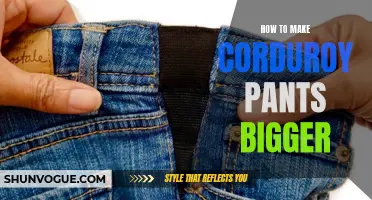 Easy Ways to Make Corduroy Pants Bigger for a Perfect Fit