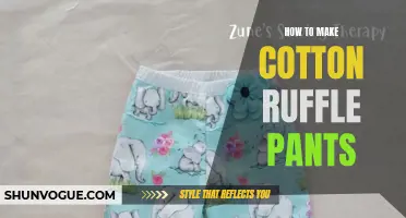 How to Create Stylish Cotton Ruffle Pants