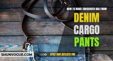 Transform Your Denim Cargo Pants into a Stylish Crossover Bag with These Easy Steps