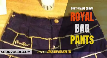 Creating Your Own Stylish Pants Out of Crown Royal Bags