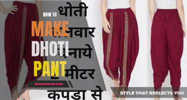 A Step-by-Step Guide to Making Dhoti Pants at Home