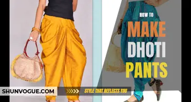 The Ultimate Guide to Creating Stylish Dhoti Pants