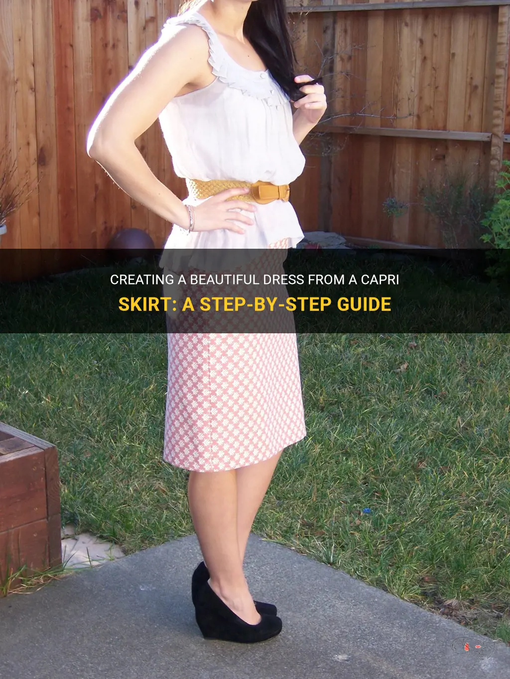 how to make dress from capri skirt