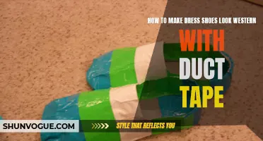 Transform Plain Dress Shoes into Western Style Masterpieces with Duct Tape