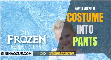 Transform Your Elsa Costume Into Pants with These Simple Steps