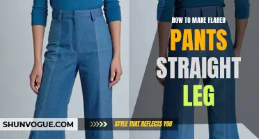 Transforming Flared Pants into Straight Leg: A Step-by-Step Guide