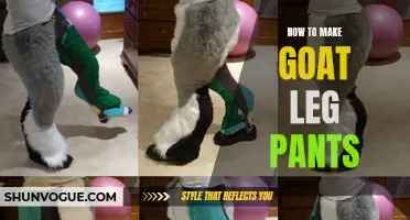 The Ultimate Guide to Crafting Stylish Goat Leg Pants: A Step-by-Step Tutorial