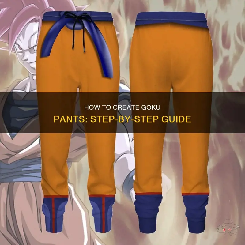 how to make goku pants