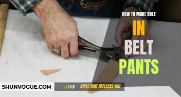 The Ultimate Guide: Tips and Tricks on How to Make a Hole in Belt Pants