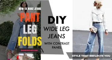 Create the Perfect Fold: A Step-by-Step Guide to Making Stylish Pant Leg Folds on Jeans