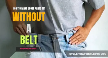 Achieve a Perfect Fit: How to Make Loose Pants Fit without a Belt