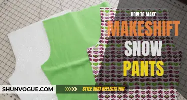 Stay Warm and Dry with DIY Snow Pants: Learn How to Make Makeshift Snow Pants
