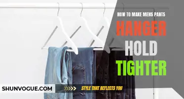 Improving the Grip: How to Make Men's Pants Hangers Hold Tighter