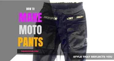 Creating Moto Pants: A Step-by-Step Guide to Designing Fashionable Biker-Inspired Trousers