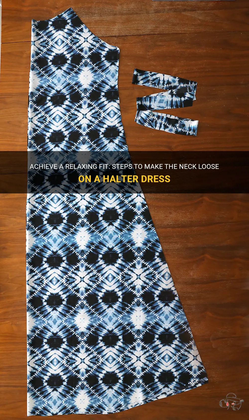 how to make neck loose on halter dress
