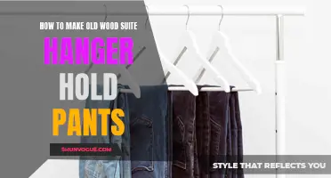 Reviving Your Old Wood Suite Hanger: A Guide to Holding Pants with Style