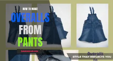 Creating Stylish Overalls: Transforming Pants into Fashionable One-Piece Garments