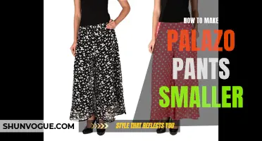 How to Alter Palazzo Pants to a Smaller Size