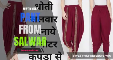 Mend the Fashion Gap: Transforming a Salwar into Stylish Pants