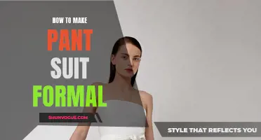 How to Transform a Pant Suit into a Formal Outfit