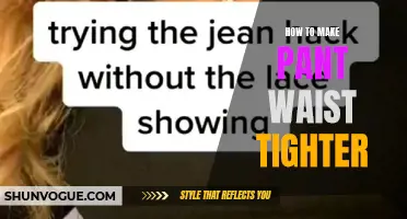 Easy Ways to Tighten the Waist of Your Pants