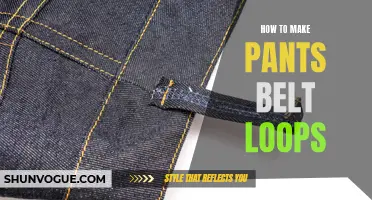 The Ultimate Guide: Crafting Your Own Pants Belt Loops