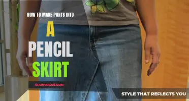 Turn Your Pants into a Stylish Pencil Skirt in Easy Steps