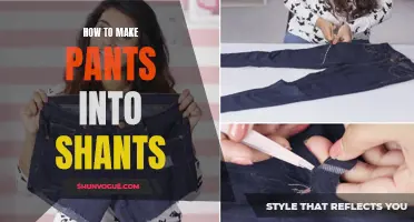 Transform Your Old Pants into Stylish Shants