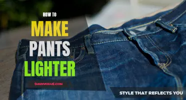 How to Lighten Pants for a Refreshed and Comfortable Feel