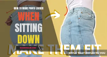 Easy Ways to Make Your Pants Looser When Sitting Down