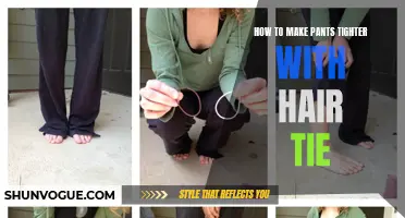 How to Use a Hair Tie to Make Your Pants Tighter