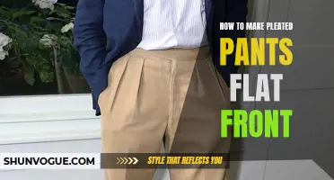 The Art of Creating Flat Front Pleated Pants